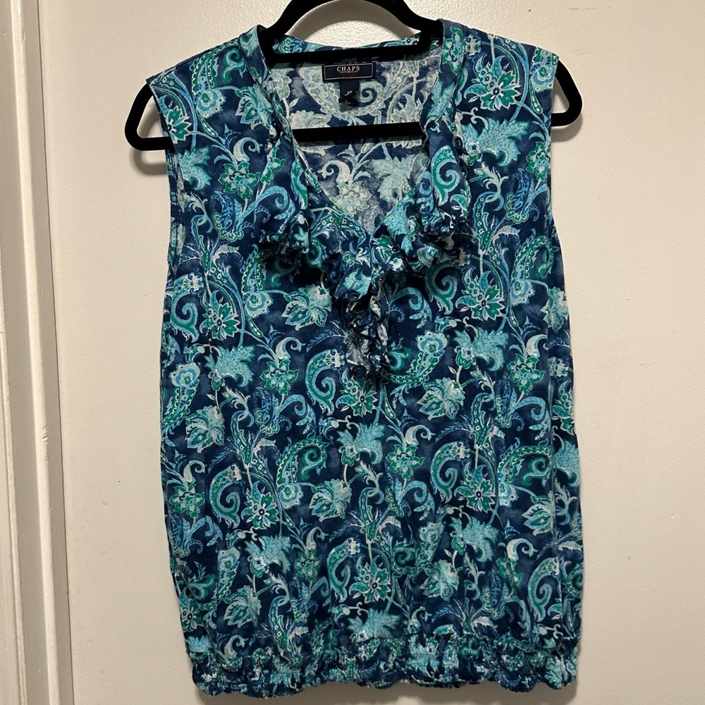 4/$25 Champs paisley tank top